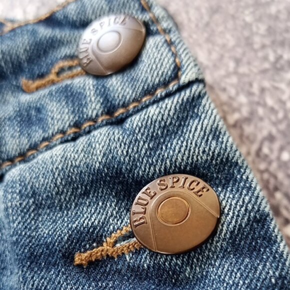 BLUE SPICE Women's Blue Denim Overalls - Picture 6 of 10